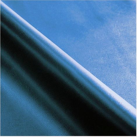 Tessuto Ecopelle Al Metro H140 Tappezzeria Rivestimento Pelle Finta - Blu (1/4)