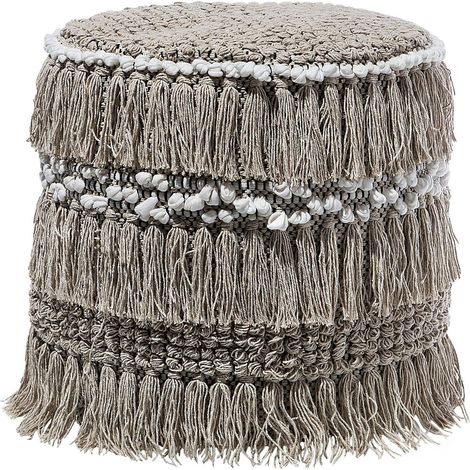 Pouf NOIDA Baumwolle Beige (1/5)