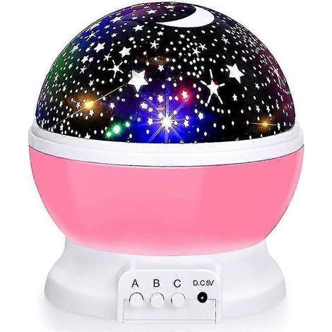 Veilleuse enfant à projection d'étoiles, lampe projecteur rotative à 360°, plafonnier, veilleuse à projection d'étoiles, Noël, anniversaire (1/5)