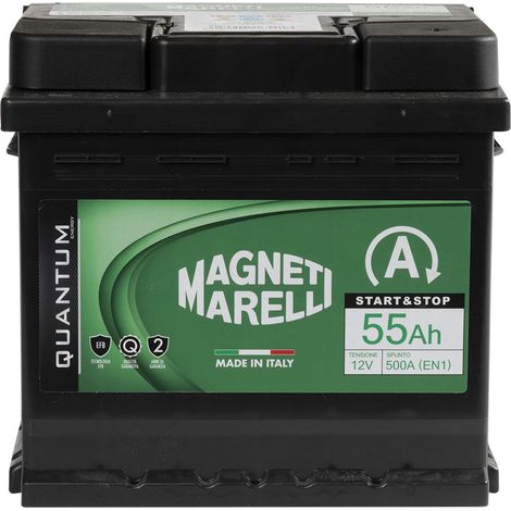 Magneti Marelli Batteria per auto Start&Stop 55AH 12V 500A EN1 per cassetta L01 (1/4)