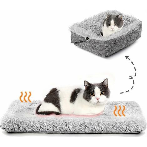 Matelas auto-chauffant pour animaux de compagnie - Coussin respirant en coton PP pour chats et petits chiens, utilisable en toutes saisons (1/5)