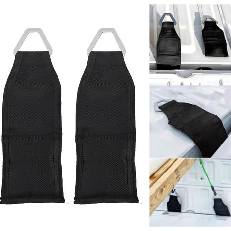 Lot de 2 ancrages de hayon pour plateau de camion, compatibles avec la plupart des plateaux de camion. Fixation sécurisée par sangles à cliquet. (1/5)