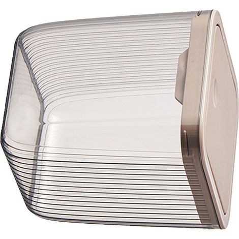 Mini-Mülleimer aus Kunststoff für den Schreibtisch, transparent, mit Deckel, abnehmbar, für die Arbeitsplatte, kleiner Abfalleimer für Zuhause und Büro, Druckknopfverschluss (1/5)