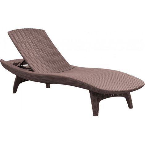 Keter Pacific tumbona cappuccino cómoda y duradera (1/3)