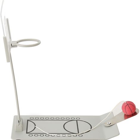 Pliable jeu de basket de bureau en alliage d'aluminium, mini panier de basket antistress réducteur de pression, jouet pliable. (1/5)