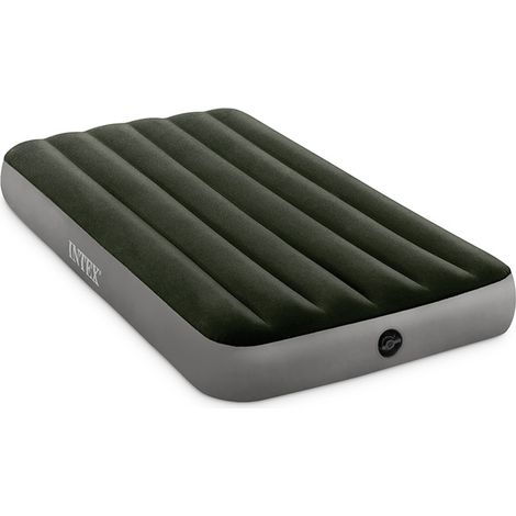 Intex – Matelas gonflable 64777 1 place 191x99x25cm – Technologie Fiber-Tech – Gonfleur électrique inclus – Confort optimal pour camping