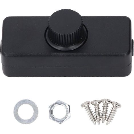 Variateur de lampe, interrupteur rotatif fluide, compatible avec les lampadaires, lampes de table et suspensions.