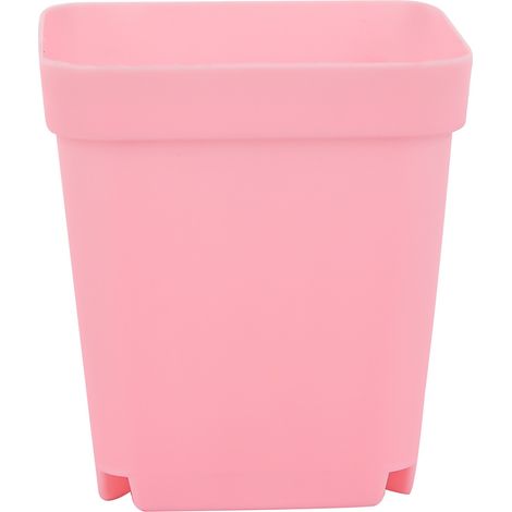 Pot de fleurs rose, contenant décoratif pour plantes succulentes, idéal pour le jardin, le balcon ou la cour.