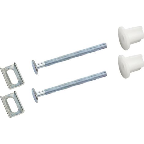 Fijaciones para Tapa de Inodoro BEMIS QUICK PLOMBERIE - Tornillo Metal de 6x75mm x 2 Unidades