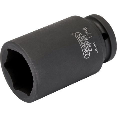 Draper Expert 1.7/16"" 3/4""D Imperial Deep Impact Socket 6 Point 18998 (1/2)