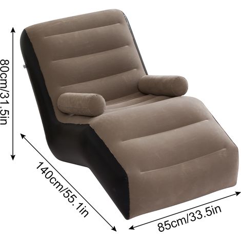 Fauteuil de jardin gonflable/fauteuil flottant de piscine, adapté aux plages, au camping et aux jardins.