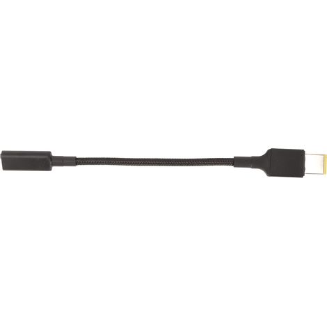 Câble d'alimentation USB-C vers connecteur rectangulaire Slim Tip en alliage d'aluminium 100W pour Lenovo (1/5)