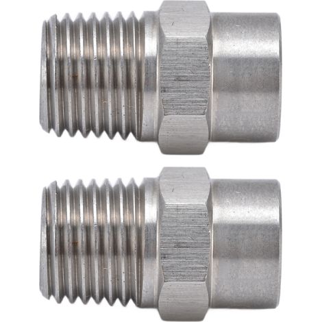 Lot de 2 buses de pulvérisation en acier inoxydable 304, résistantes à l'usure, large zone de couverture, compactes et pratiques, pour une utilisation avec brumisateur. Diamètre : 3,0 mm. (1/5)
