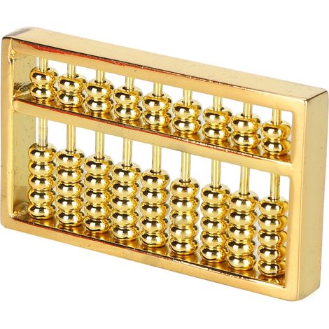 Boulier de Poche en Laiton 9 Colonnes pour Calcul Mental Enfants/Adultes 1.5 Pouces (1/5)