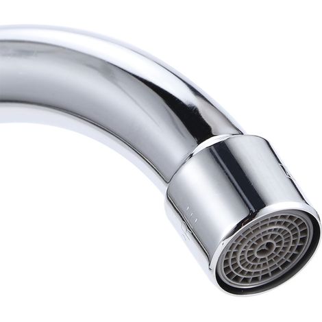 Grifo mezclador de cobre de 1/2 pulgada con pedal y pulsador para lavabos – Grifo monomando de agua fría de cobre, de 1/2 pulgada, para el hogar, hospital y escuela. (1/5)