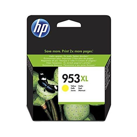 HP 953XL Gelbe Tintenpatrone für HP Officejet 7730, 7740, 8710, 8730 F6U18AE ORG (1/5)