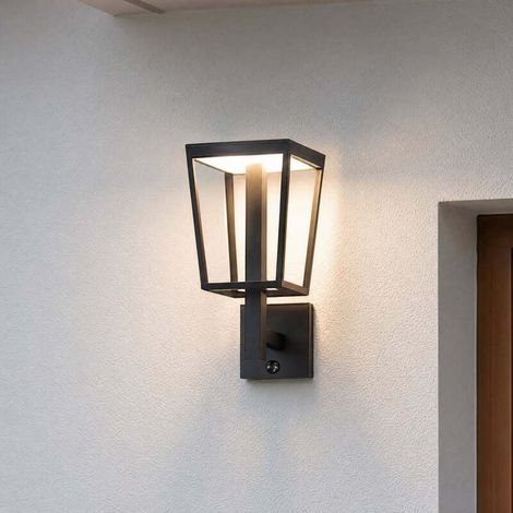 [GEBRAUCHT] B-Ware Lucande Außenwandleuchte Lynx LED Gartenleuchte mit Bewegungsmelder schwarz (1/2)