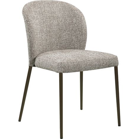 Chaise empilable en tweed pour salle à manger - earth tweed (1/5)