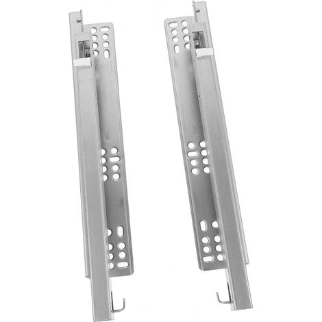 Glissières de tiroir à montage sous plan, 30 cm (12 pouces), robustes, (1/4)