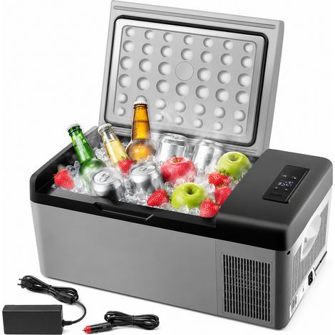 Glacière électrique voiture 15L – mini frigo portable -20°C à 10°C, 12/24V & 220V, camping et voyage (1/5)