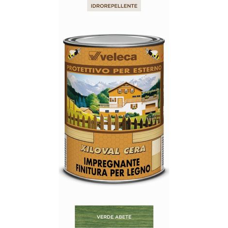 Impregnante per legno xiloval cera verde abete litri 1 veleca - veleca (1/2)