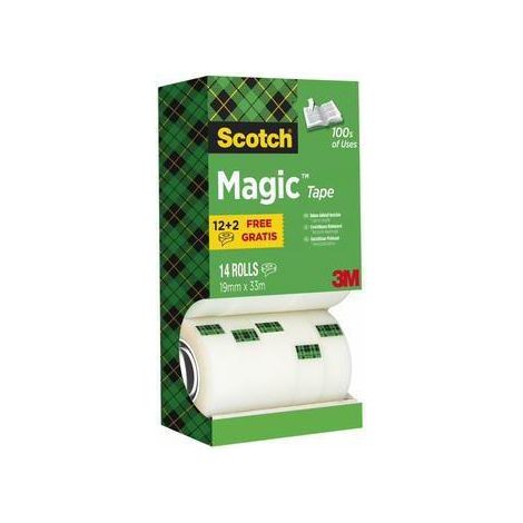 Scotch 8-1933R14TPR pellicule adhésive transparente 19x33000mm