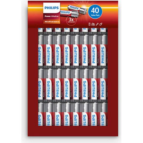 Philips LR03P40FP/10 pile domestique Pile alcaline AAA à usage unique