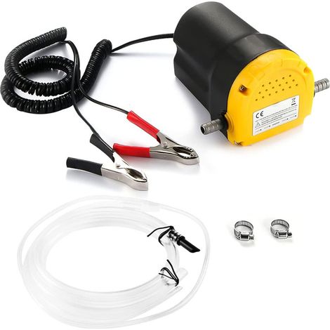 Hofuton Pompe éléctrique à vidange Extraction Huile Diesel Aspiration kit Auto 12V 60W (1/5)