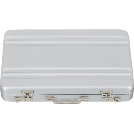 Mini valise coffre-fort en aluminium, mallette de travail, porte-cartes bancaires (1/5)