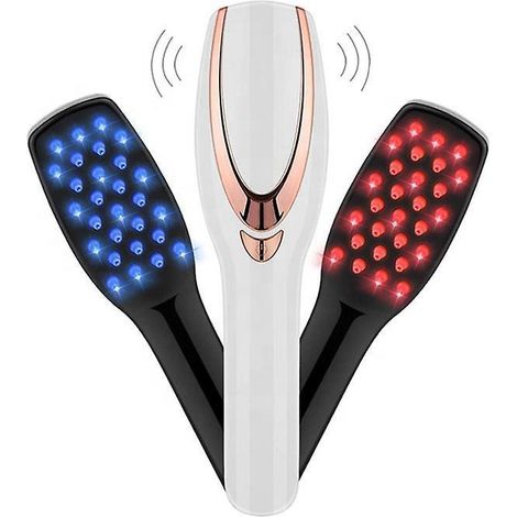 Kopfhautmassagegerät, elektrische Kopfhautmassagebürste, Haarmassagebürste, elektrischer Kopfhautkratzer, Massagekamm mit weichem Gummi (1/5)
