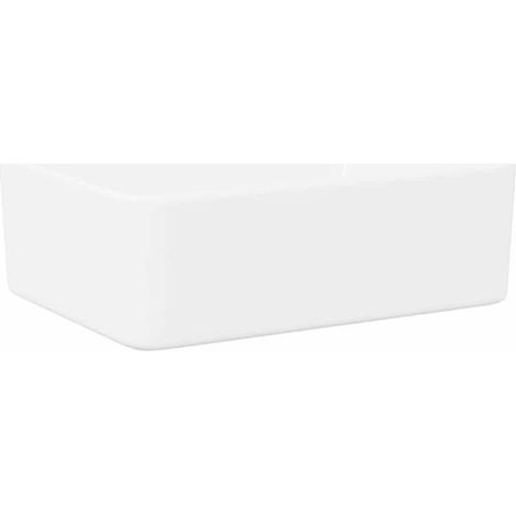 Lavabo en céramique blanche, 40 x 30 x 13 cm