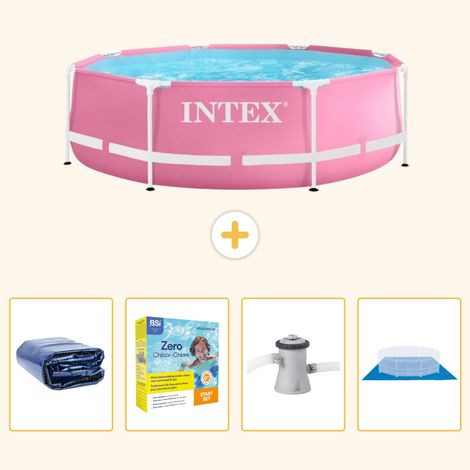 Intex Piscine Tubulaire Ronde - 244x76 cm - 5-pièces  SCB8 (1/5)