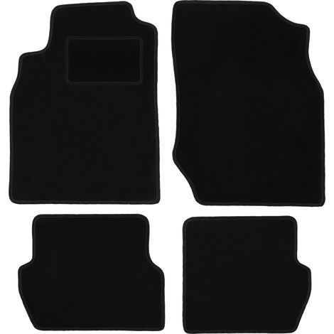 Tapis en velours noir pour : Nissan Almera N16 à hayon (2000-2006) (1/5)
