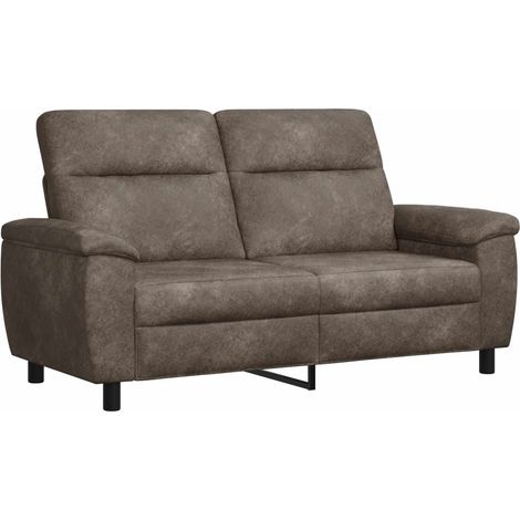 Sofá Gris oscuro 178 x 90 x 95 cm Cuero de Suede Sintético vidaXL
