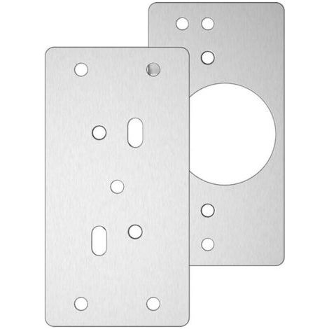 Reparaturplatte für Schrankscharniere mit Loch, 8 Reparaturhalterungen, Montageplatten mit 48 Schrauben, Scharnier-Reparaturset für Holz