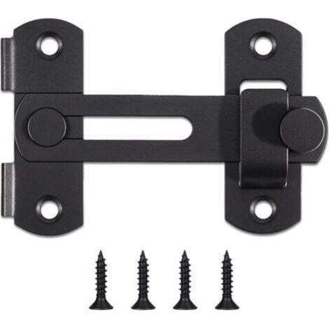 Serrure de porte coulissante de grange, loquets de porte en acier inoxydable, loquet de sécurité à bascule pour armoire à vin, salle de bain, extérieur, garage, fenêtre, jardin, porte de placard (1/4)