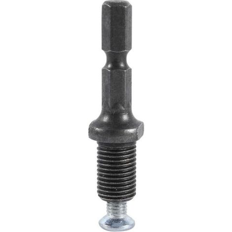 Electric Impact Drill Chuck 3/8"-24UNF Hex Shank Adapter with Screw (1/5)