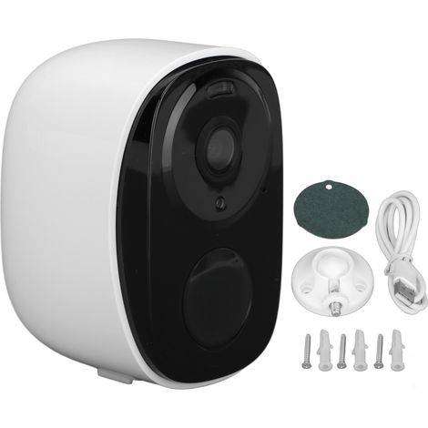 Caméra de surveillance sans fil 4G WiFi 3MP panoramique 360° vision nocturne 2K batterie 5200mAh détection PIR intérieure extérieure (1/5)