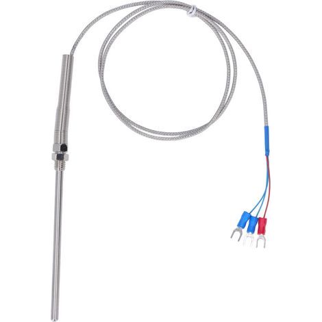 100 mm BERM Sonde PT100 Thermoelement-Temperatursensor 0-400 ℃ Länge 1 Meter (1/5)