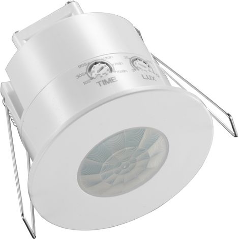 Détecteur présence encastrable Alcapower 360° IP54 2000W réglable installation plafond environnements protégés intérieurs extérieurs haute qualité (1/2)