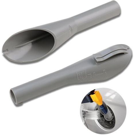 PA 2-teiliger Kraftstofftrichter für Ford-Kit, Not-Diesel-Kraftstoff-Einfülltrichter, grauer Trichter, Auto-Kraftstofftrichter ohne Kappe für Ford 1782177, 1833948 (1/4)