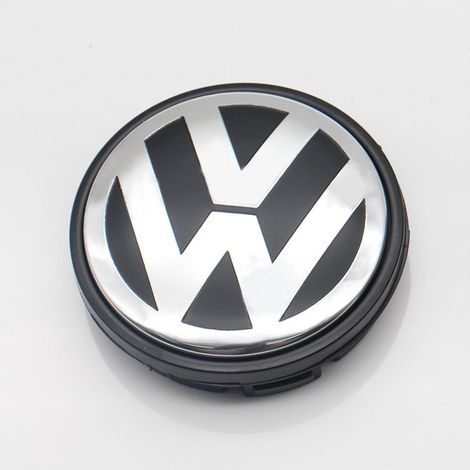 Lot de 4 enjoliveurs de moyeu VW 56 mm, cache centre de jante automobile (1/5)
