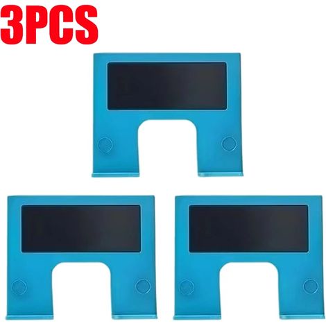 (3 pièces - (Bleu)) Plaque magnétique de réparation pour charnières de porte, outil de réglage et de positionnement pour l'alignement des meubles. (1/5)