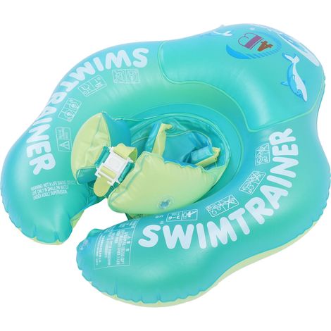 Mittelgroßer Babyschwimmring, separates aufblasbares Kissen, Front-Booster, verbreitert, aus PVC, glänzende Seitennähte, ABC-Kinderschwimmring (1/4)