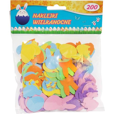 Pegatinas autoadhesivas de Pascua con diseños variados (200 unidades) (1/5)