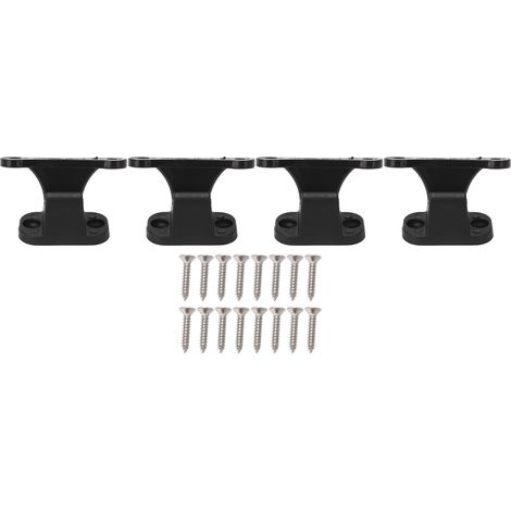 4 Sets multifunktionale Türstützen für Wohnmobile, halten Tür offen, rostfrei, Camping-Türstopper für Wohnwagen und Boote, schwarz (1/5)