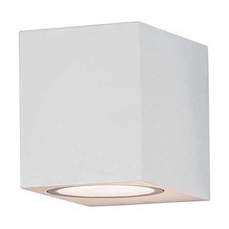 Applique Murale Extérieure Pour Ampoule LED GU10 IP54 Blanc Sablé ZAMBELIS (1/2)