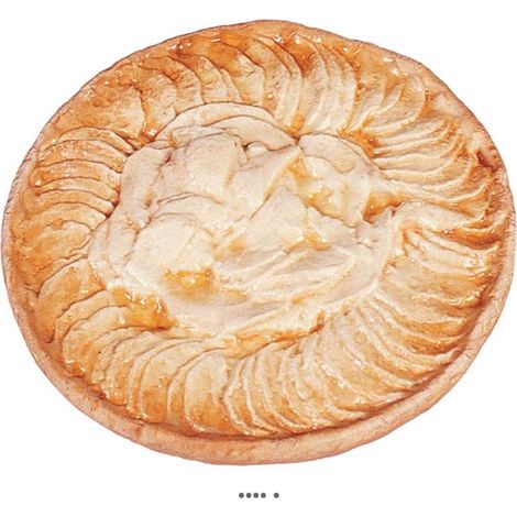 Tarte aux pommes artificielle en Plastique soufflé D 21 cm (1/3)