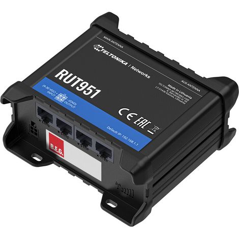 B.E.G. VPN Remote Hardware RUT951 noir-Routeur LTE LUXOMATnet 99122 (1/3)