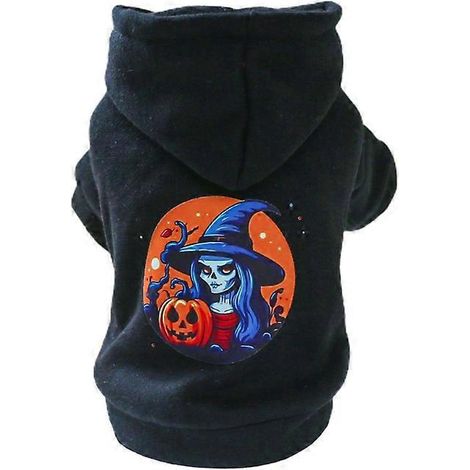 Voici une proposition de titre produit optimisé pour le SEO et respectant la limite de 190 caractères en français :

Sweat à capuche chien Halloween sorcière imprimé, pull pour petit chien, vêtement c (1/4)